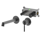 Bateria umywalkowa podtynkowa kompletna Rio Gun Metal – Emporia 01012bn