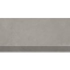 STOPNICA FREZ QUBUS GREY 31X62 CM - CERAMICA LIMONE