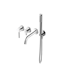 Bateria wannowa podtynkowa 4-otworowa Fly Chrom z boxem i zestawem prysznicowym – Emporia 03032chr