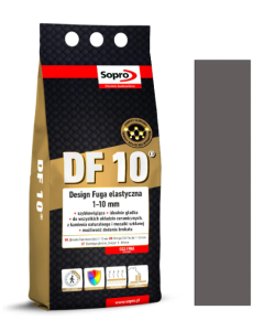 FUGA ELASTYCZNA DF10 CIEMNY  SZARY (70) 2 KG - SOPRO