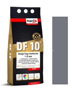 FUGA ELASTYCZNA DF10 BETONOWY - SZARY (14 ) 2 KG - SOPRO