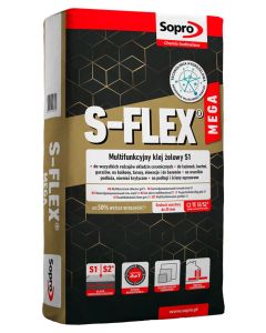 KLEJ S - FLEX MEGA 208 ŻELOWY C2TE S1 22,5 KG - SOPRO