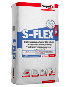 KLEJ S - FLEX WHITE 202 ŻELOWY C2TE 22,5 KG - SOPRO