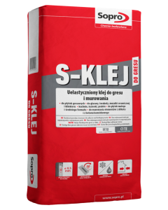 KLEJ UELASTYCZNIONY S-KLEJ DO GRESU 295 22,5KG - SOPRO