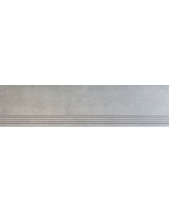STOPNICA QUBUS GREY-R 30X120 CM - CERAMICA LIMONE 1