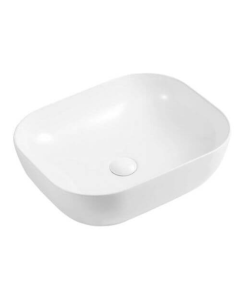 UMYWALKA NABLATOWA FIBI 02 49x39,5 CM BIAŁA - EMPORIA LT-2143